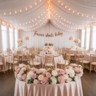 Floral Circle Sweetheart Table