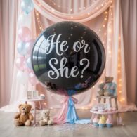Giant Balloon Pop – He or She? Setup
