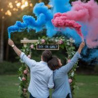 Smoke Bomb Reveal Moment – Outdoor Setup
