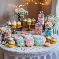 Gender Reveal Dessert Corner