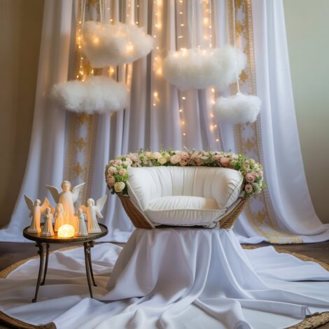 Baptism Blessing Backdrop