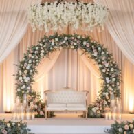 Classic Floral Wedding Stage