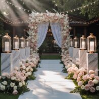 Lantern-Lit Aisle & Archway